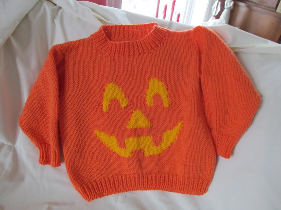 Child's Halloween Sweater Child's Pullover Sweater Etsy