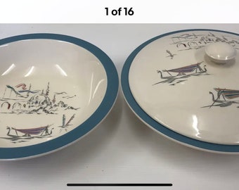 Royal Doulton Venetian Scenes Two Tureens with One Lid