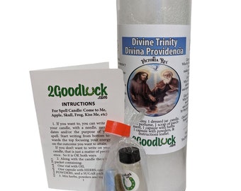 Divine Trinity Dressed Candle Kit  - Divina Providencia