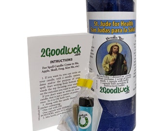 St. Jude for the Sick Dressed Candle Kit - San Judas Para Los Enfermos