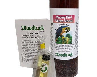 Macaw Bird Dressed Candle Kit - Pajaro Macua