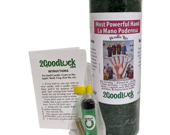 Most Powerful Hand Dressed Candle Kit - Mano Poderosa