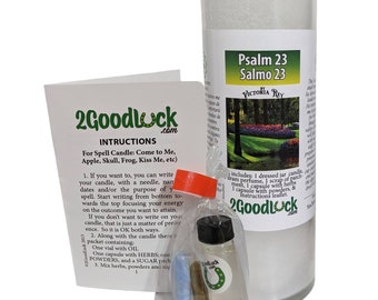 Psalm 23 Dressed Candle Kit - Salmo 23
