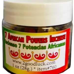 7 African Powers Incense / Incienso 7 Potencias Africanas