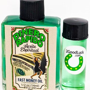 Aceite espiritual de dinero rápido con juego de perfume de 1 dram - Ven Dinero Rápido