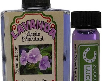 Lavender Oil Spiritual Oil  With 1 Dram Perfume Set  / Aceite Espiritual de Lavanda