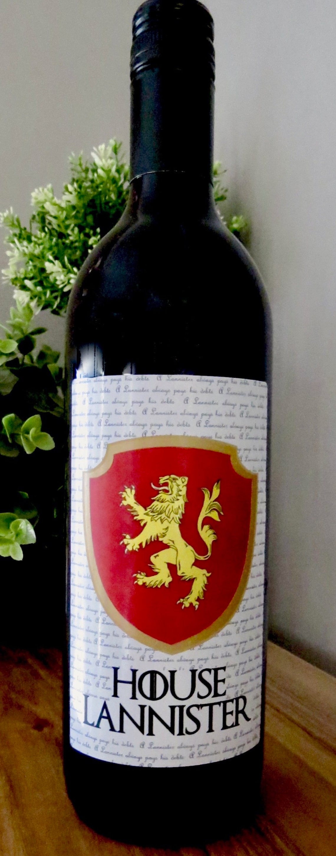 Game of Thrones Wine Labels Digital File Wedding Table Centrepiece ...