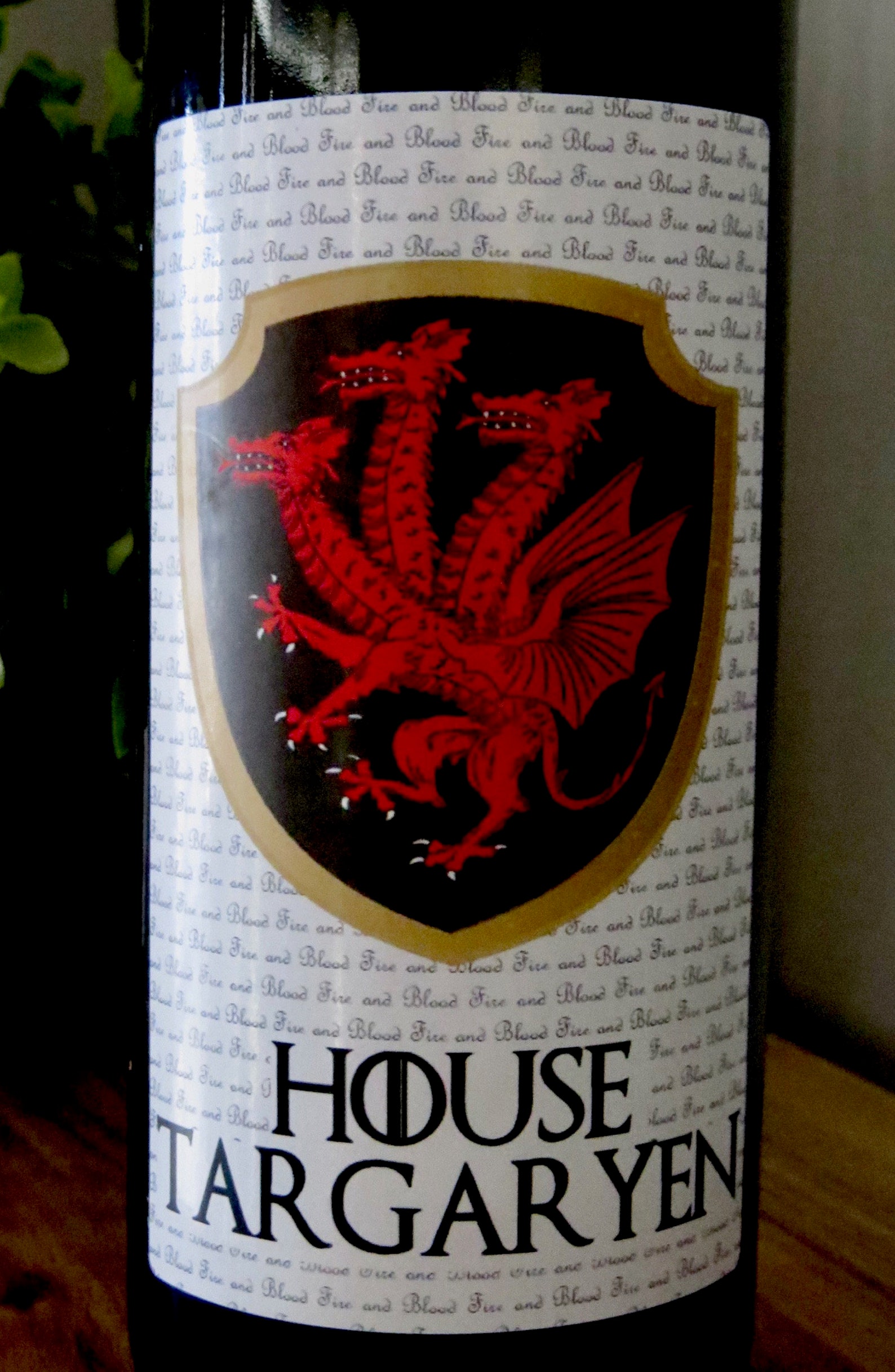 Game of Thrones Wine Labels Digital File Targaryen Wedding Centrepiece ...