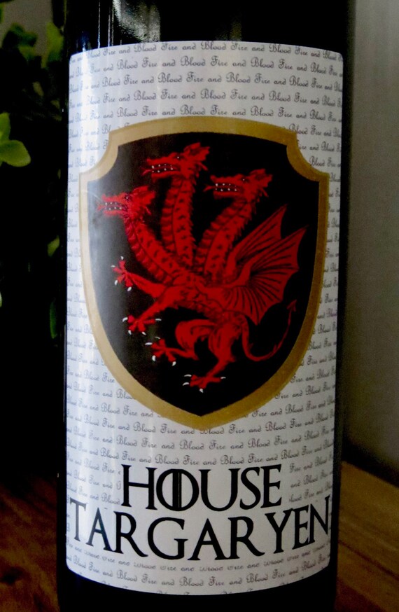 Printable game of thrones wine labels