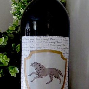 Game of Thrones Wine Labels - Digital File- Wedding Table Centrepiece ...