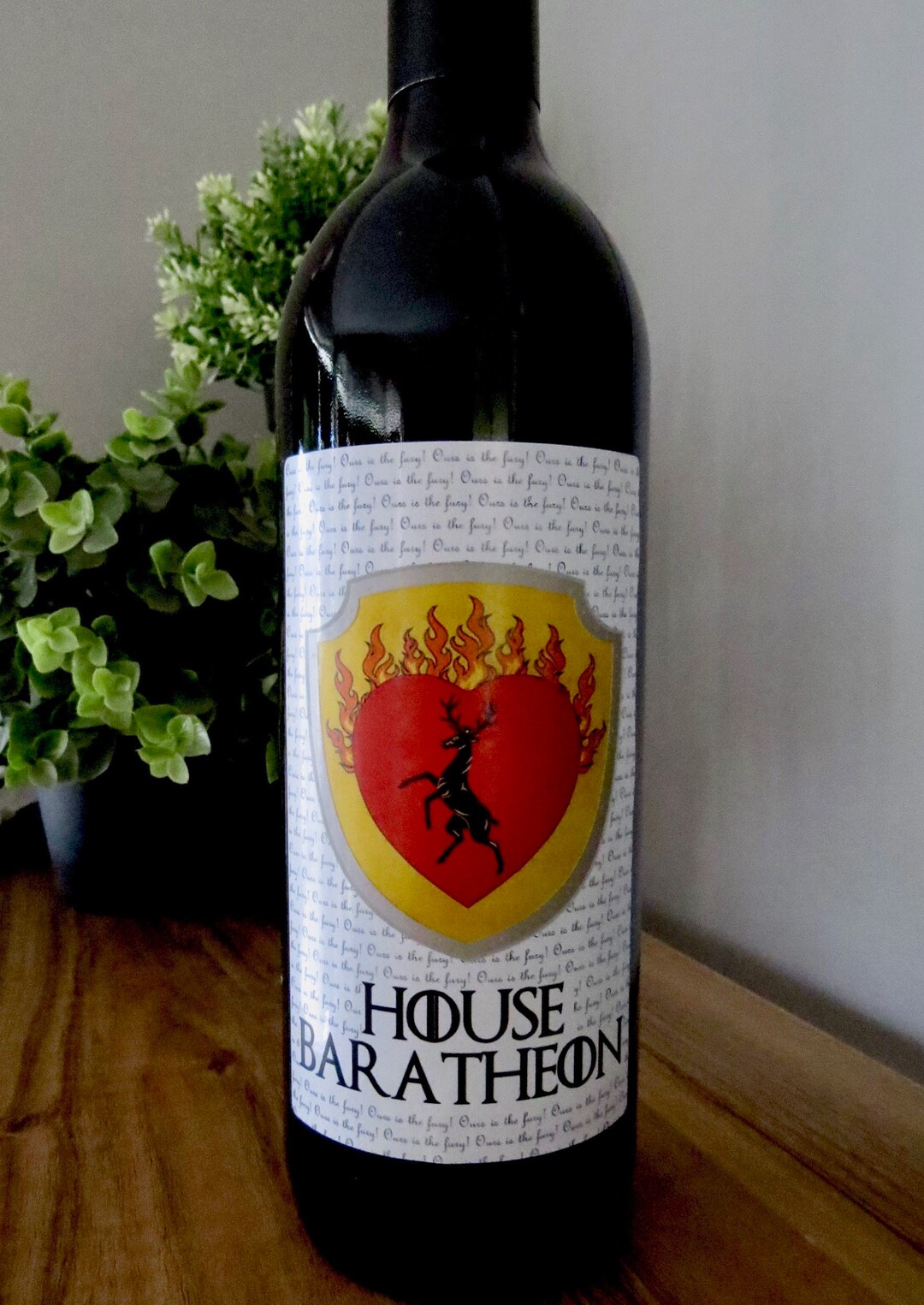 Game of Thrones Wine Labels Digital File Baratheon Wedding Centrepiece ...