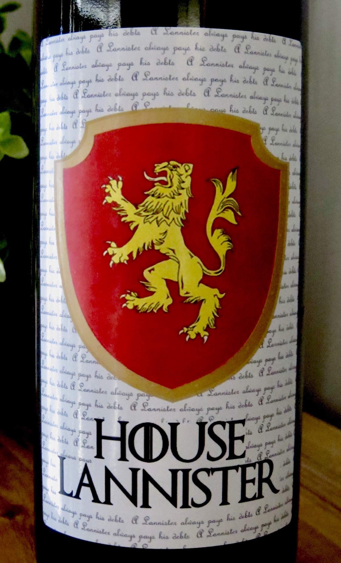 Game of Thrones Wine Labels Digital File Wedding Table Centrepiece ...