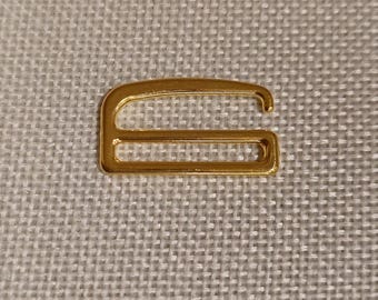 Gold Metal Bra Hooks 1" (25mm) – Swimwear & Lingerie Clasps