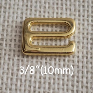 10mm Gold Metal Bra G-Hooks for Swimwear Bra Making, 2/500 pcs.