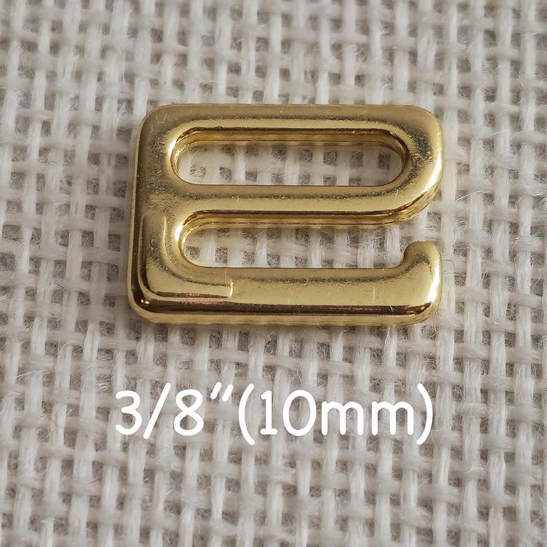 10mm Gold Metal Bra G-Hooks for Swimwear Bra Making, 2/500 pcs.