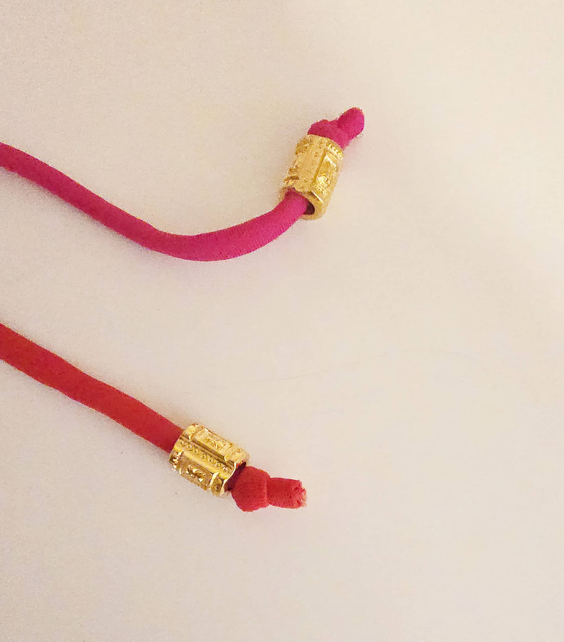 Accessoire maillot de bain tubulaire doré : perles tubulaires en métal