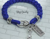 Strong is Sexy Dumbbell - Barbell paracord bracelet - Motivational workout fitness - weightlifting Jewelry Inspirational - Bodybuilding