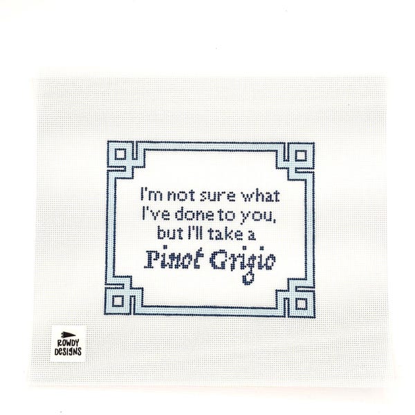 Pinot Grigio Needlepoint Canvas