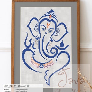 Ganesh/Ganapati/Vinayaka #2 Instant Download PDF Cross Stitch Pattern