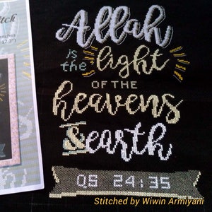 Instant Download PDF Cross Stitch QS An Nuur 35 (Chalk)