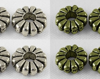Ornate LF CF NF 5 x Silver Tone Fleur De Lys Chandelier Charms 36mm TS379