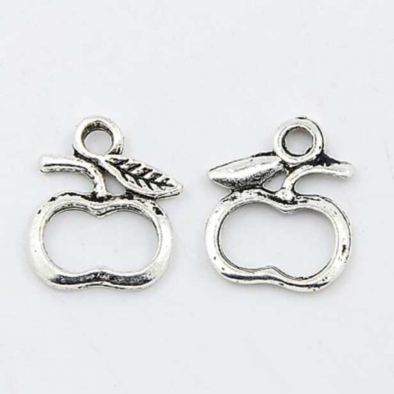 10ps 17mm Fashion Jewelry Scarf Rings Charm Tibet Silver Pendants Accessory