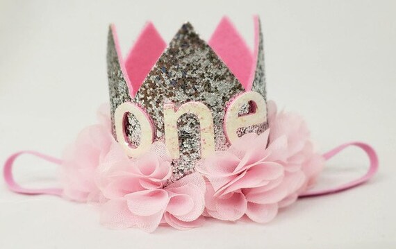 1st birthday crown headband