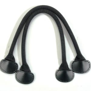 18.1&quot; byhands Webbing Purse Handles/Tote Bag Straps with Leather Tab (24-4003-L)