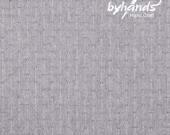 Korean Yarn Dyed Fabric - Byhands 100% Cotton Dobby Yarn Dyed Fabric, Neutral Gray (EY20099-F)