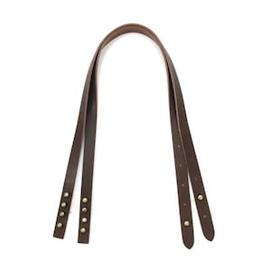 24&quot; byhands 100% Genuine Leather Buckle Shoulder Bag Straps with Rivet (32-6115)