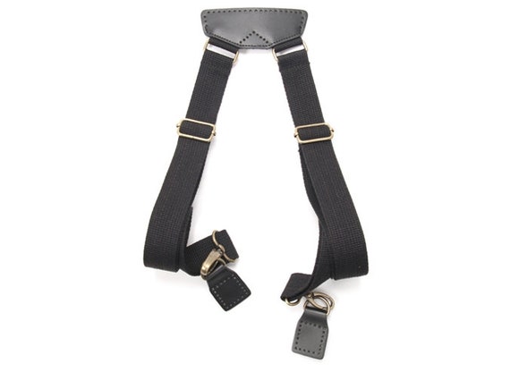 byhands Beige Webbing Cross Shoulder Bag Strap with Genuine Leather Tab