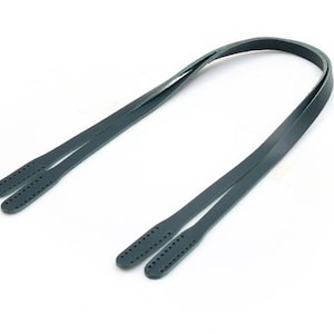 22.8" byhands Genuine Leather Narrow Style Shoulder Bag Straps, Peacock Blue (40-5815)