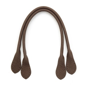 17&quot; byhands Premium Saffiano Pattern Genuine Leather Tote Bag Handles (32-4603)