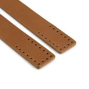 24 byhands 100% Genuine Leather Shoulder Bag Straps, Tan 40-4125 image 2