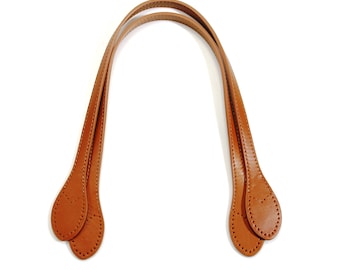 23" byhands Genuine Leather Shoulder Bag Straps, Camel (32-5904)