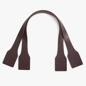 21.2 byhands PU Leather Simple Tote Bag Handles PU24-5402 Brown