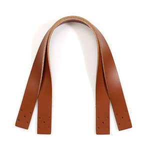 14.5 byhands 100% Genuine Leather Purse Handles/Tote Bag Straps 24-3702 Tan