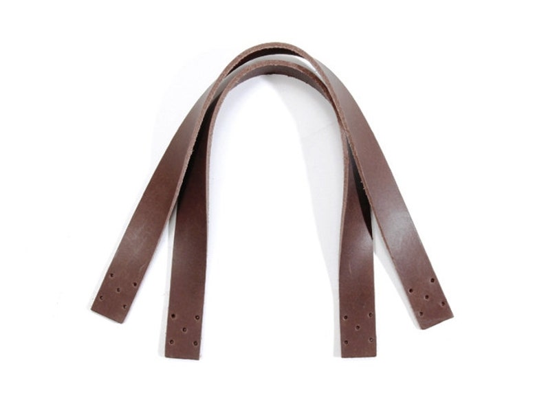 14.5 byhands 100% Genuine Leather Purse Handles/Tote Bag Straps 24-3702 Brown