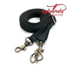 byhands Verstellbarer Gurtband, Crossbody Taschengurt mit D-Ring, 65cm - 120cm (44-1411)