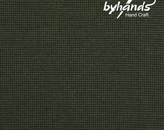 Yarn Dyed Fabric - Byhands Cotton Basic Mini Checkered Pattern, Garden Green (EY20103-F)