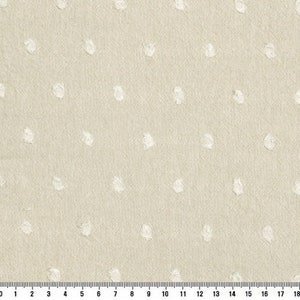 Tessuto di cotone tinto in filo coreano: motivo a scacchi beige latte