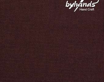 Yarn Dyed Fabric - Byhands Cotton Basic Mini Checkered Pattern, Ruby Wine (EY20103-E)