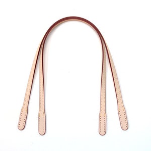 22.8&quot; byhands Genuine Leather Narrow Style Shoulder Bag Straps, Purse Handles, Ivory (40-5815)