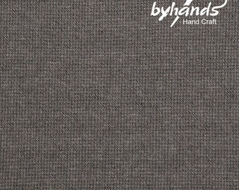 Tissu teint en fil - petit motif basique en coton à la main, gris cendré (EY20103-D)