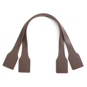 21.2 byhands PU Leather Simple Tote Bag Handles PU24-5402 Ash Brown