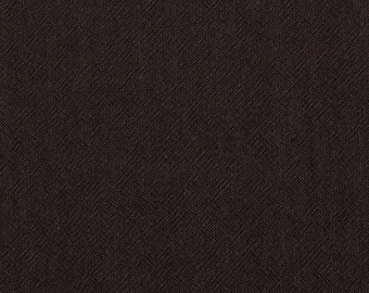 May include: A dark brown fabric with a subtle diagonal weave pattern.
