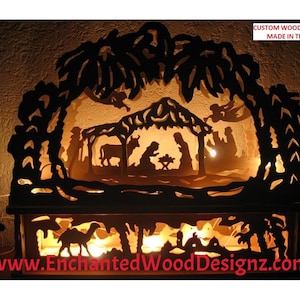 3D Candle Arch - “Nativity”  Schwibbogen/Arch lamp Christmas Decor