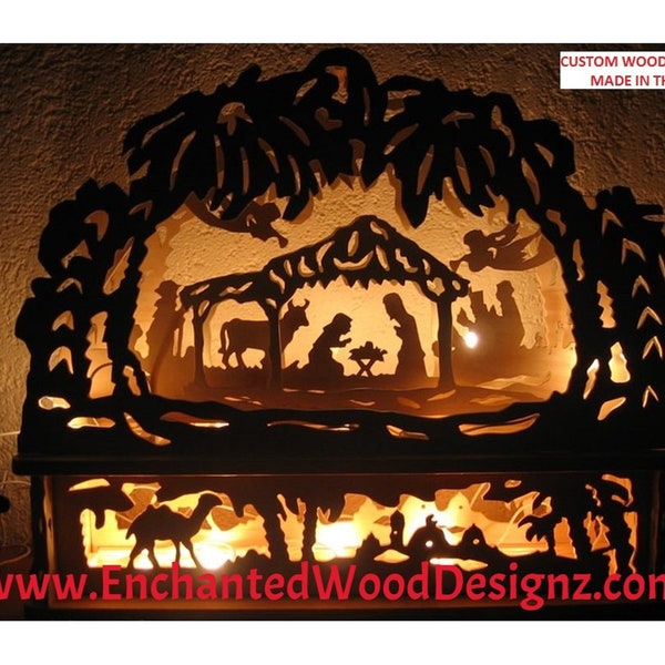 3D Candle Arch - “Nativity”  Schwibbogen/Arch lamp Christmas Decor