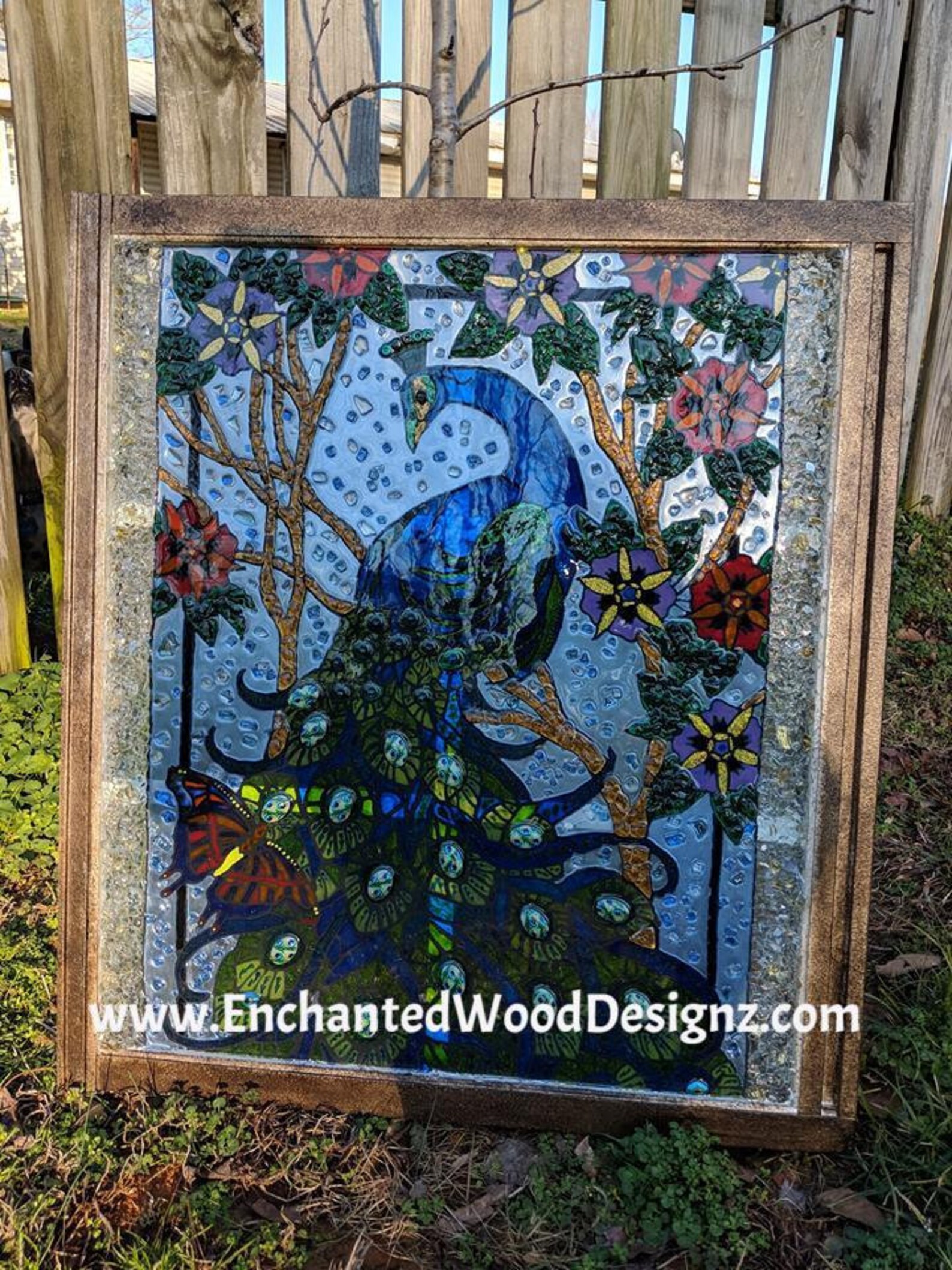 Peacock Stained Glass Painting Course Etsy