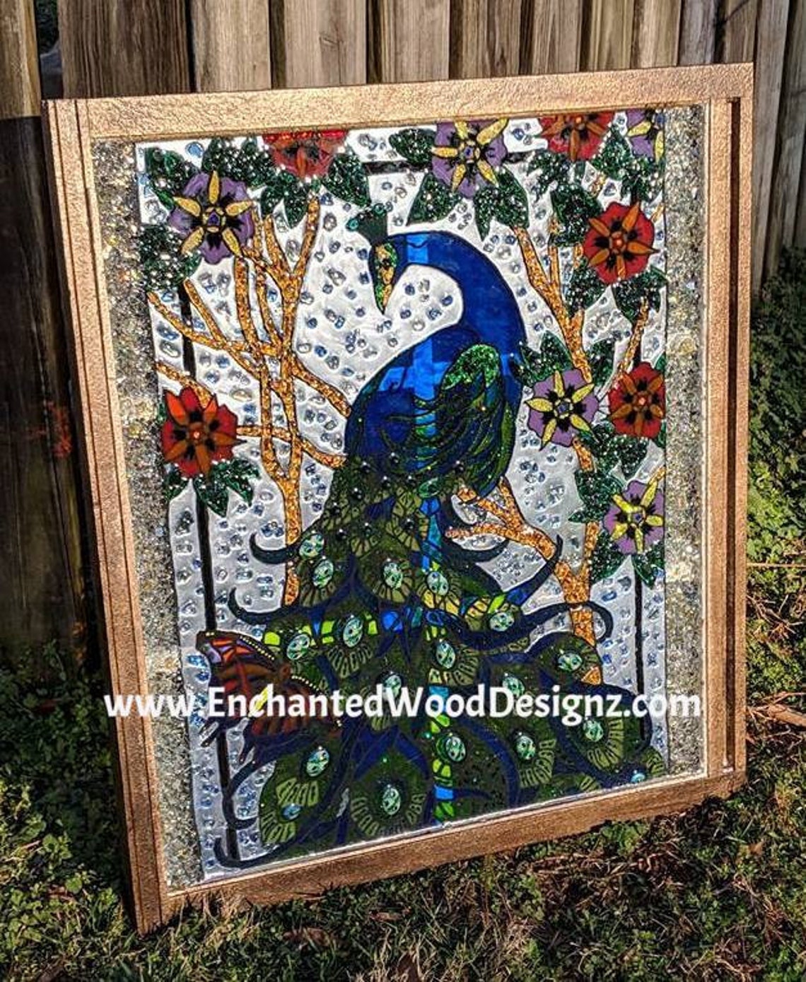 Peacock Stained Glass Painting Course Etsy